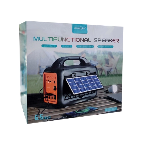 GTS-1768 Mikrofonlu Bluetooth Kamp Hoparlörü | El Feneri | LED Ampul | Solar Panel GTS-1768 Mikrofonlu Bluetooth Kamp Hoparlörü | El Feneri | LED Ampul | Solar Panel