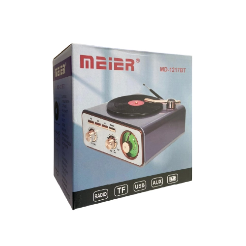 Meier MD-1217BT Bluetooth Speaker FM AM SW Radyo | Pikap Çalar Görünüm Meier MD-1217BT Bluetooth Speaker FM AM SW Radyo | Pikap Çalar Görünüm