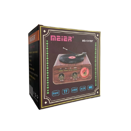 Meier MD-1317BT Bluetooth Speaker FM AM SW Radyo | Pikap Çalar Görünüm Meier MD-1317BT Bluetooth Speaker FM AM SW Radyo | Pikap Çalar Görünüm