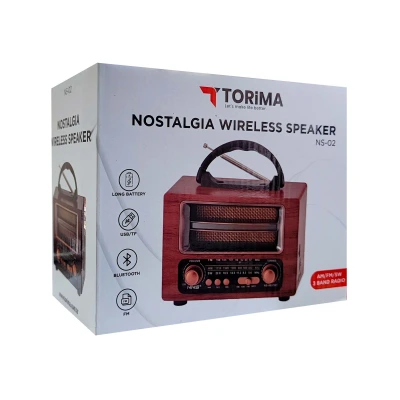 Torima NS-02 Nostaljik Radyo Bluetooth Speaker
