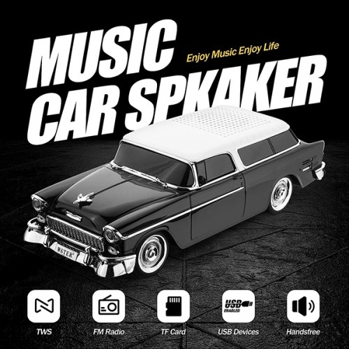 Wster 1955 Chevrolet Belair Araba Bluetooth FM Speaker Wster 1955 Chevrolet Belair Araba Bluetooth FM Speaker