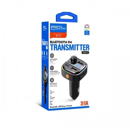 ACL AFT-13 Rgb Fm Transmitter | 3.1A Pd Araç Şarjı ACL AFT-13 Rgb Fm Transmitter | 3.1A Pd Araç Şarjı