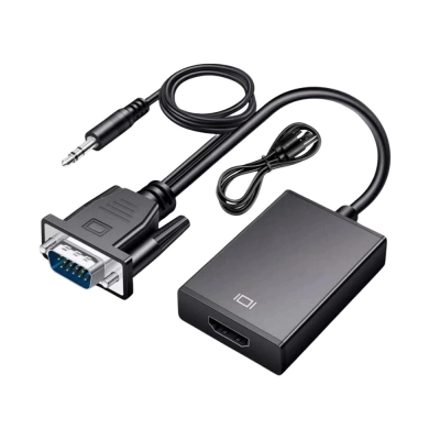 YK3326 Audio | VGA to HDMI Görüntü ve Ses Aktarma Kablosu