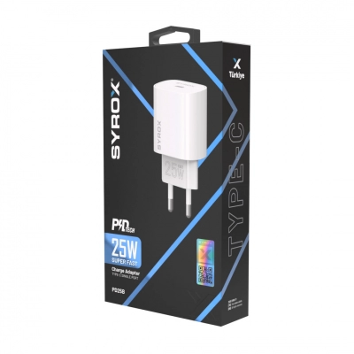 Syrox Pd25b 25w 3.0 Amper Type-c Giriş Pd Ev Başlık Syrox Pd25b 25w 3.0 Amper Type-c Giriş Pd Ev Başlık