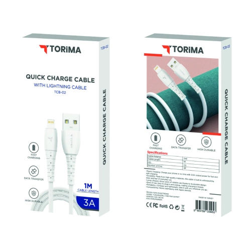 Tcb-02 Ligtning 3.0 Amper 1m Hızlı Usb Kablo Tcb-02 Ligtning 3.0 Amper 1m Hızlı Usb Kablo