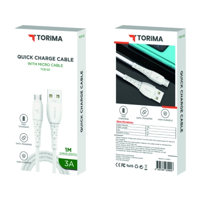 Tcb-02 Micro 3.0 Amper 1m Hızlı Usb Kablo Tcb-02 Micro 3.0 Amper 1m Hızlı Usb Kablo