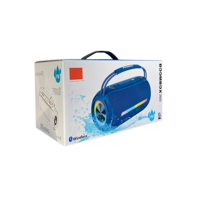 BoomBox 360 Çift Bass Led Işıklı Bluetooth Speaker