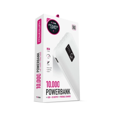 Powerway Tx108 10000 mAh Kablolu Powerbank Powerway Tx108 10000 mAh Kablolu Powerbank