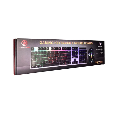 Ykdesign YK30 Işıklı Oyuncu Klavye ve Mouse Set Ykdesign YK30 Işıklı Oyuncu Klavye ve Mouse Set