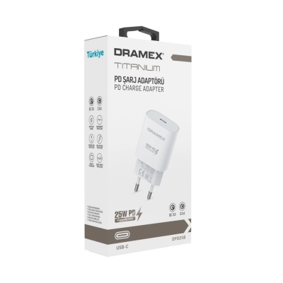 Dramex DPD25B 25W Type-C Giriş Pd Şarj Başlık Dramex DPD25B 25W Type-C Giriş Pd Şarj Başlık