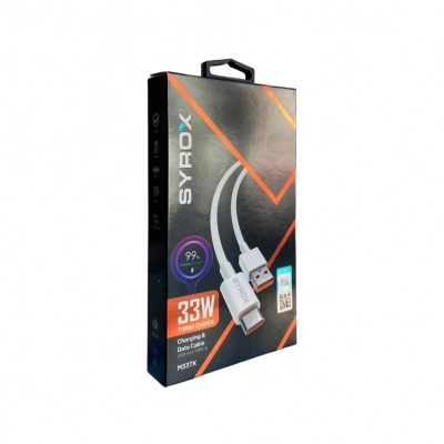 Syrox M33TK 33W Type-C Data Şarj Kablosu | Turbo Göstergeli