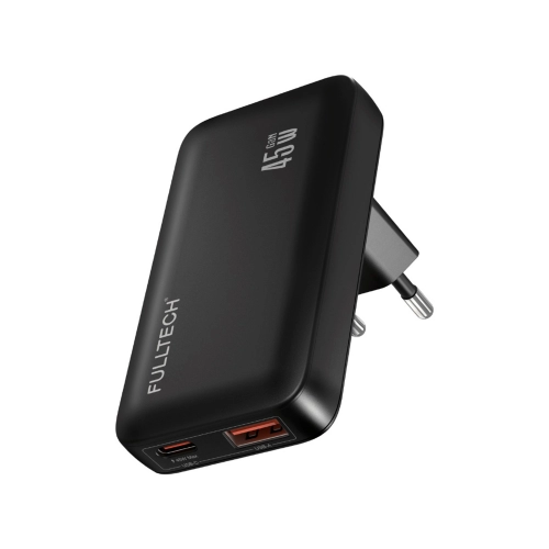 Fulltech FC69 45W GAN İnce Tip Hızlı Şarj Adaptörü | USB Çıkış | Type-C Çıkış