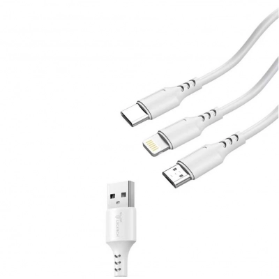 Lucatech Lk-207 3in1 Çoklu Şarj Kablosu 3.1 Amper