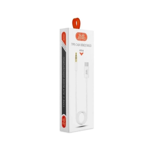 Subzero AX46 Type-C Aux Dönüştürücü Kablo Subzero AX46 Type-C Aux Dönüştürücü Kablo
