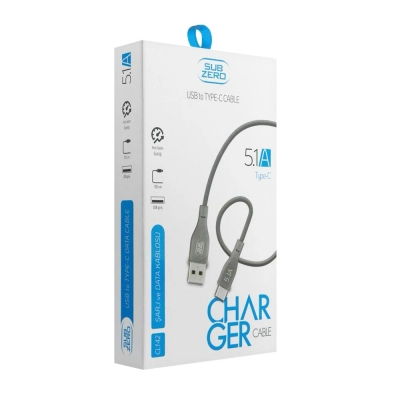 Subzero CL142 USB Type-C 5.1A Hızlı Şarj Kablosu Subzero CL142 USB Type-C 5.1A Hızlı Şarj Kablosu