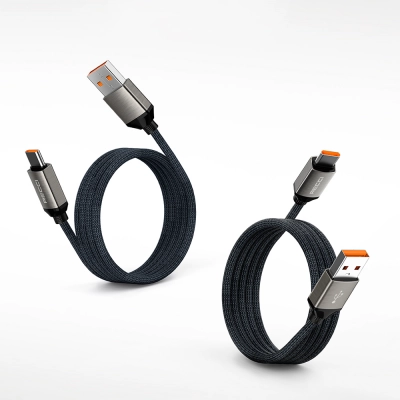 Recci RS35C USB-A to Type-C 6A Hızlı Şarj Özellikli Örgülü Data ve Şarj Kablosu 1M Recci RS35C USB-A to Type-C 6A Hızlı Şarj Özellikli Örgülü Data ve Şarj Kablosu 1M