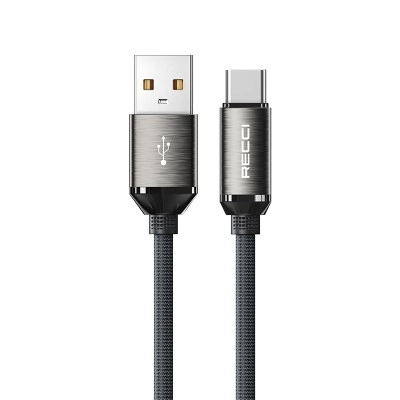 Recci RS35C USB-A to Type-C 6A Hızlı Şarj Özellikli Örgülü Data ve Şarj Kablosu 1M Recci RS35C USB-A to Type-C 6A Hızlı Şarj Özellikli Örgülü Data ve Şarj Kablosu 1M
