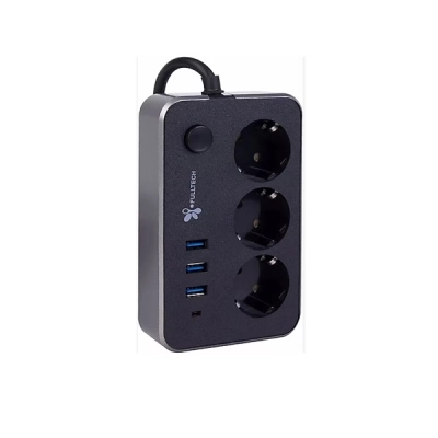 Fulltech 3'lü Termal Akım Korumalı Priz FTR-02 (3 Usb) Fulltech 3'lü Termal Akım Korumalı Priz FTR-02 (3 Usb)