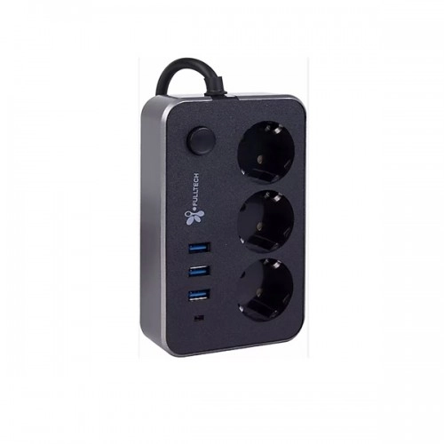 Fulltech 3'lü Termal Akım Korumalı Priz FTR-02 (3 Usb) Fulltech 3'lü Termal Akım Korumalı Priz FTR-02 (3 Usb)