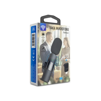 Subzero WM55 Kablosuz Yaka Mikrofonu | Type-C ve Lightning Girişli Subzero WM55 Kablosuz Yaka Mikrofonu | Type-C ve Lightning Girişli