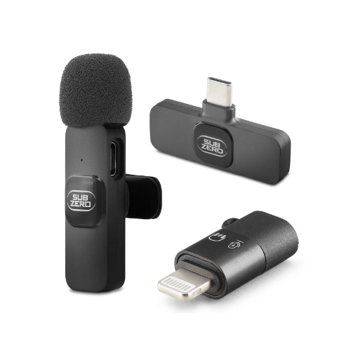 Subzero WM55 Kablosuz Yaka Mikrofonu | Type-C ve Lightning Girişli Subzero WM55 Kablosuz Yaka Mikrofonu | Type-C ve Lightning Girişli