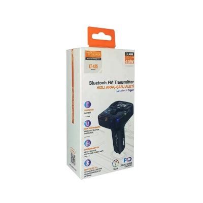 Lucatech Lt-435 3.4 Amper 45W PD Bluetooth Fm Transmitter