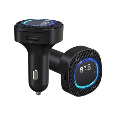 Lucatech Lt-470 2.1 Amper 20W PD Bluetooth Fm Transmitter Lucatech Lt-470 2.1 Amper 20W PD Bluetooth Fm Transmitter