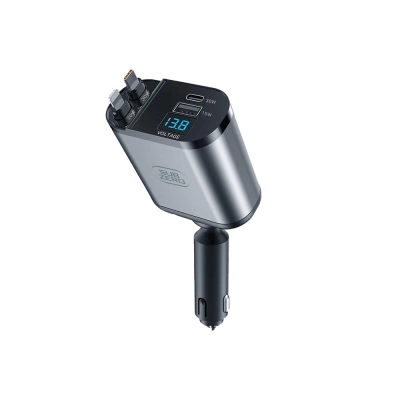 Subzero CR99 95W 1xUsb 2xPD Giriş Digital Göstergeli Süper Fast Kendinden Makaralı Kablolu Araç Şarj Başlığı Subzero CR99 95W 1xUsb 2xPD Giriş Digital Göstergeli Süper Fast Kendinden Makaralı Kablolu Araç Şarj Başlığı