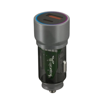 Lucatech Lc155 Pd | USB Girişli Oto Başlık | 67W Turbo Şarj | Mavi Ortam Işığı