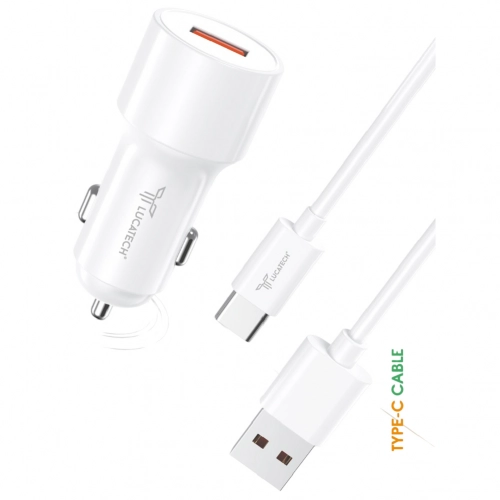 Lucatech LC157 USB Araç Şarjı | 33 Watt | Type-C Kablolu