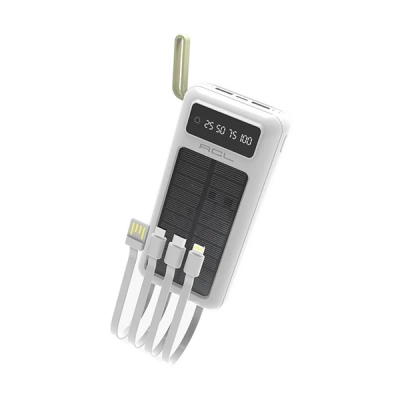 Acl PW60 Güneş Enerjili Solar 20000 Mah 4lü Kablolu Powerbank