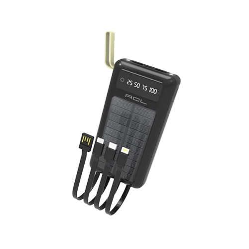 Acl PW60 Güneş Enerjili Solar 20000 Mah 4lü Kablolu Powerbank