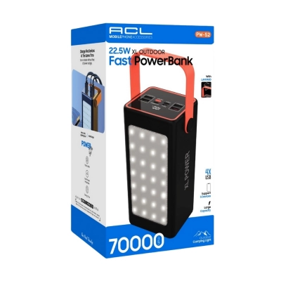 Acl PW52 70000 Mah Lcd Powerbank | Kamp Işığı | 22.5W