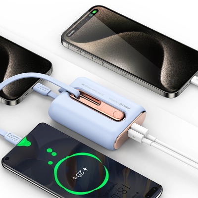 Recci RPB-P12C Hızlı Şarj Özellikli Type-C Kablolu 9000mAh Powerbank | 20W PD | 22.5W Type-C |Askı İpli Recci RPB-P12C Hızlı Şarj Özellikli Type-C Kablolu 9000mAh Powerbank | 20W PD | 22.5W Type-C |Askı İpli