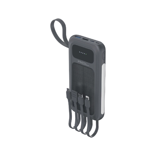 Acl Pw133 10000 Mah 22.5W 4 Kablolu El Fenerli Powerbank | Güneş Enerjili Acl Pw133 10000 Mah 22.5W 4 Kablolu El Fenerli Powerbank | Güneş Enerjili