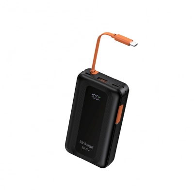 Linkage LKP60 10000 Mah 22.5W Powerbank | Lcd Gösterge | Makaralı Type-C Kablo Linkage LKP60 10000 Mah 22.5W Powerbank | Lcd Gösterge | Makaralı Type-C Kablo