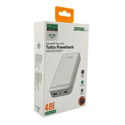 Lucatech LP511 25.000 Mah Powerbank | Led Göstergeli | PD 48W Turbo Şarj