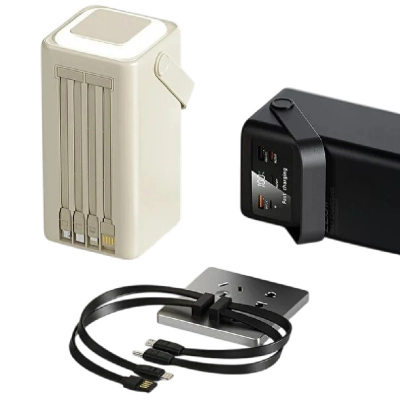 Powerway PD50 50000 Mah 22.5WPD Powerbank | Kamp Işığı | Dahili Kablo | LCD Gösterge Powerway PD50 50000 Mah 22.5WPD Powerbank | Kamp Işığı | Dahili Kablo | LCD Gösterge