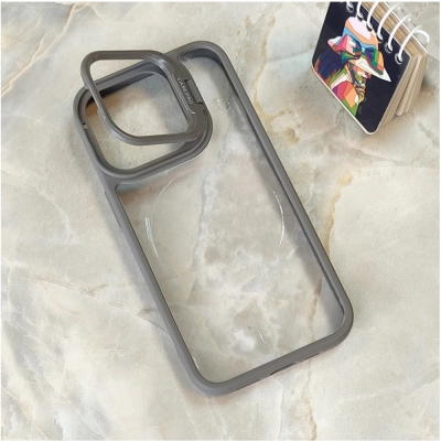Samsung S23 Pencereli Stand Silikon Kılıf Samsung S23 Pencereli Stand Silikon Kılıf