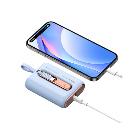 Recci RPB-P12C Hızlı Şarj Özellikli Type-C Kablolu 9000mAh Powerbank | 20W PD | 22.5W Type-C |Askı İpli Recci RPB-P12C Hızlı Şarj Özellikli Type-C Kablolu 9000mAh Powerbank | 20W PD | 22.5W Type-C |Askı İpli