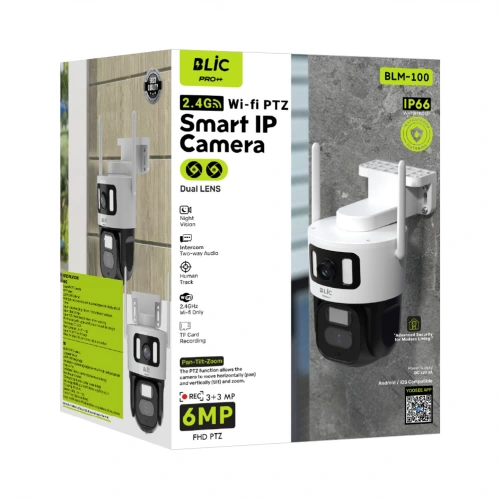 Blic BLM-100 Çift Lens 6MP PTZ Full HD IP Kamera