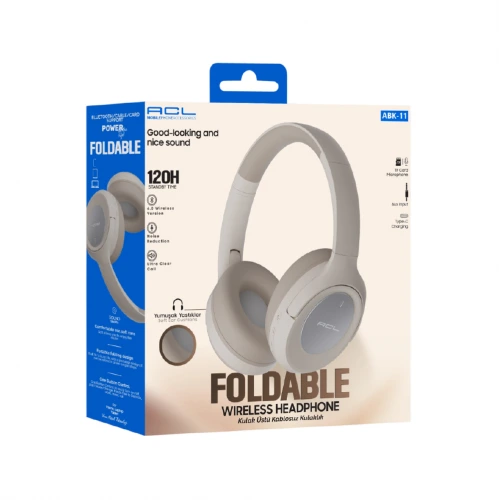 Acl Abk-11 Kulak Üstü Bluetooh Kulaklık | Yumuşak Kulak Yastığı