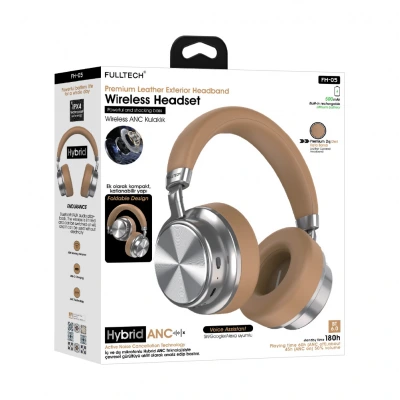 Fulltech FH-05 Kulak Üstü ANC Bluetooh Kulaklık | 500 mAh Batarya