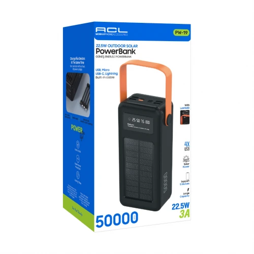 Acl PW19 50000 Mah Lcd Powerbank | Kamp Işığı