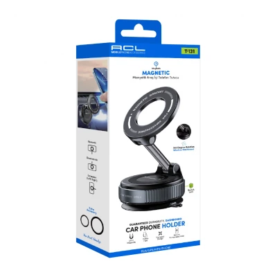 ACL T131 Vakumlu | Mıknatıslı Telefon Tutucu | 360 Derece Dönen Gövde