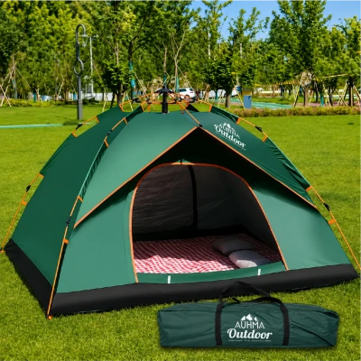 Auhma AC6635 Otomatik Kamp Çadırı | 200x200x135 | Su Geçirmez | Güneş Korumalı