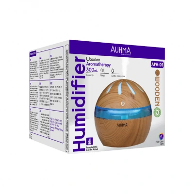 Auhma APH-05 Ahşap Aromaterapi RGB Hava Nemlendirici