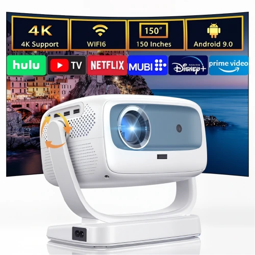 Auhma APR1 Full HD 4K WiFi Gimbal Led Projektör | 200 Lumen