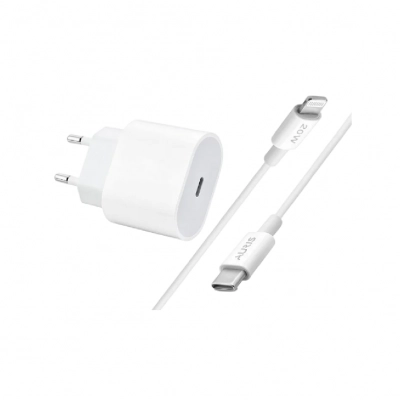 Auris CH21 Type-C Başlık Giriş | Lightning Kablolu 20W Pd Ev Şarj Aleti