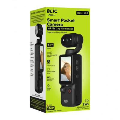 Blic BLM-103 Akıllı Cep Kamerası | 1MP 1.9" | 180 Derece Dönme | 2W Speaker